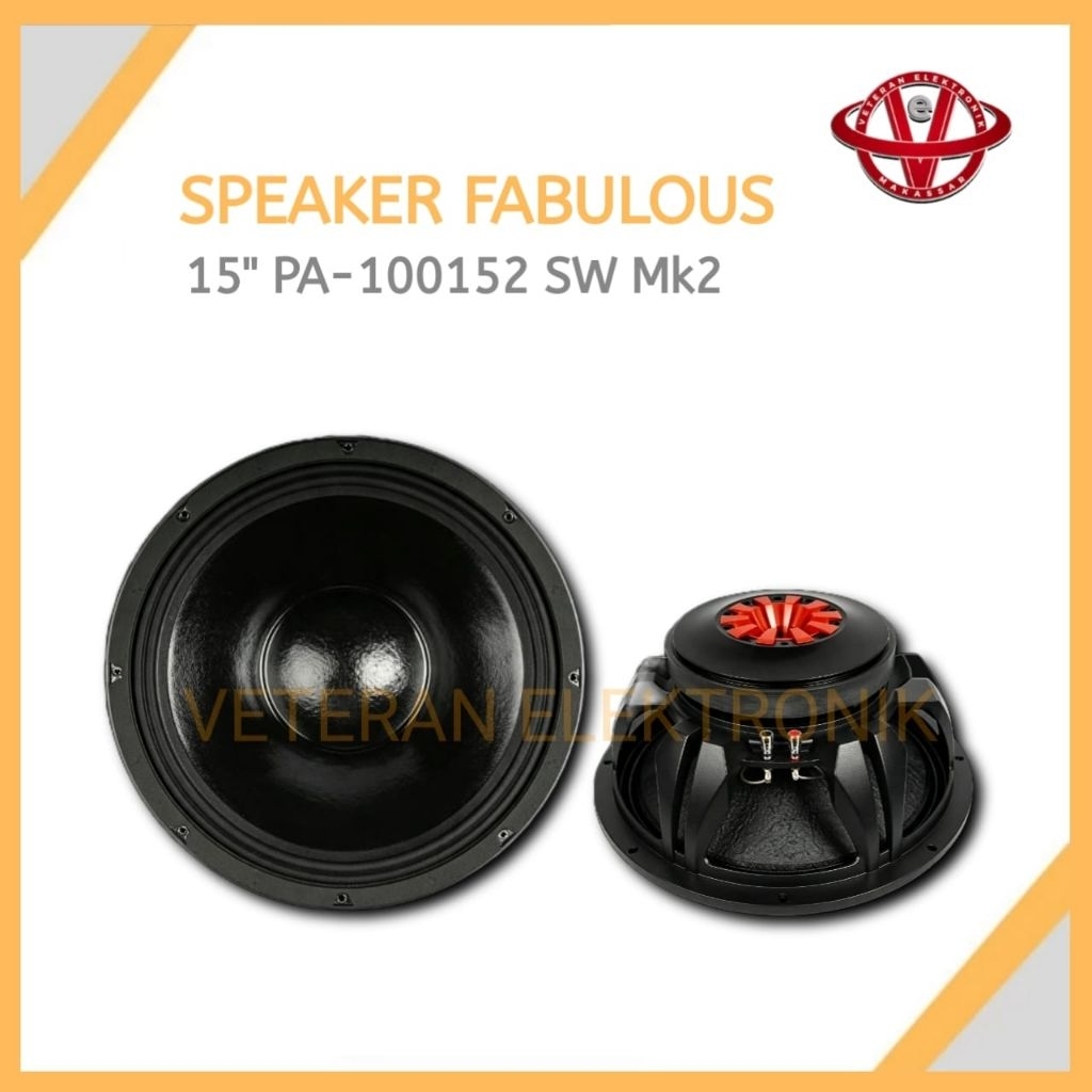 Speaker FABULOUS 15 inch 100152 MK2 SW