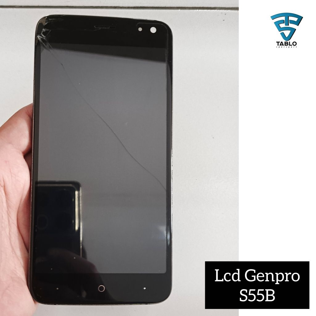 Lcd touchscreen frame evercoss Genpro S55B hidup garansi normal