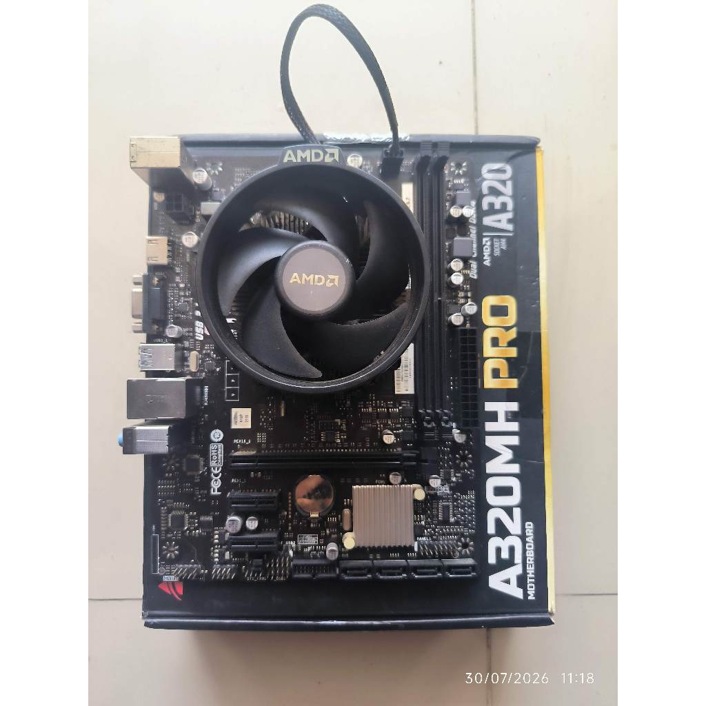 [Bundle Proc+Mobo+Fan] AMD Ryzen APU A8-9600 IGPU Radeon R7 + BIOSTAR A320MH Ver 6.7
