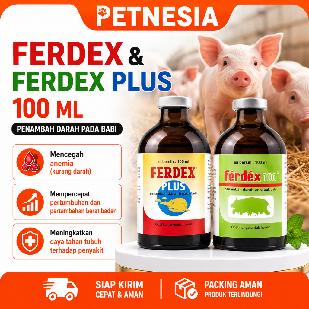 FERDEX 100 ML - Penambah darah pada babi