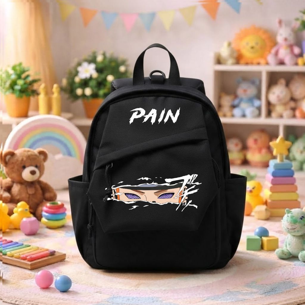 Catenzo -  CUT 043 Tas Sekolah Anak Ringan Tk/Paud Gambar Naruto Pain Muat Buku Alat Tulis & Bekal
