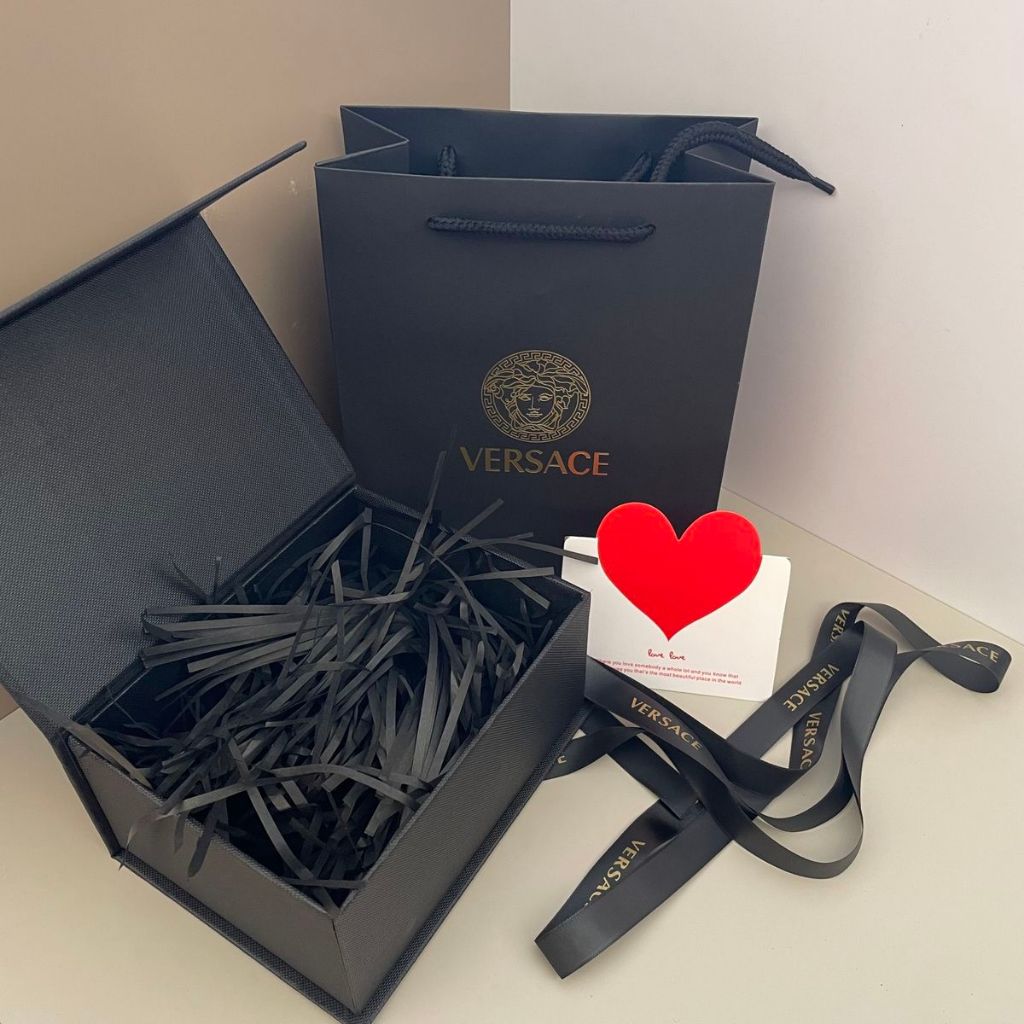 Tas Kertas Versace / Kotak Kemasan Parfum Kosong / Tas Hadiah / Kotak Hadiah Kertas Jinjing