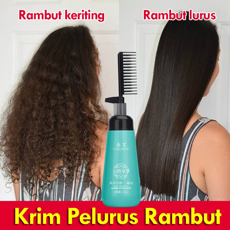 MYSTICORE Krim Pelurus Rambut Hair Straightener tanpa catok Obat pelurus rambut Cream Pelurus rambut
