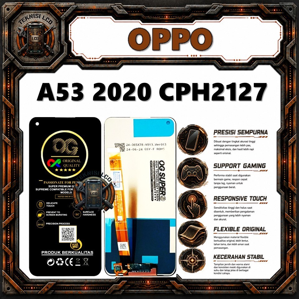 LCD TOUCHSCREEN OPPO A53 2020 CPH2127 COMPLETE FULLSET ORIGINAL