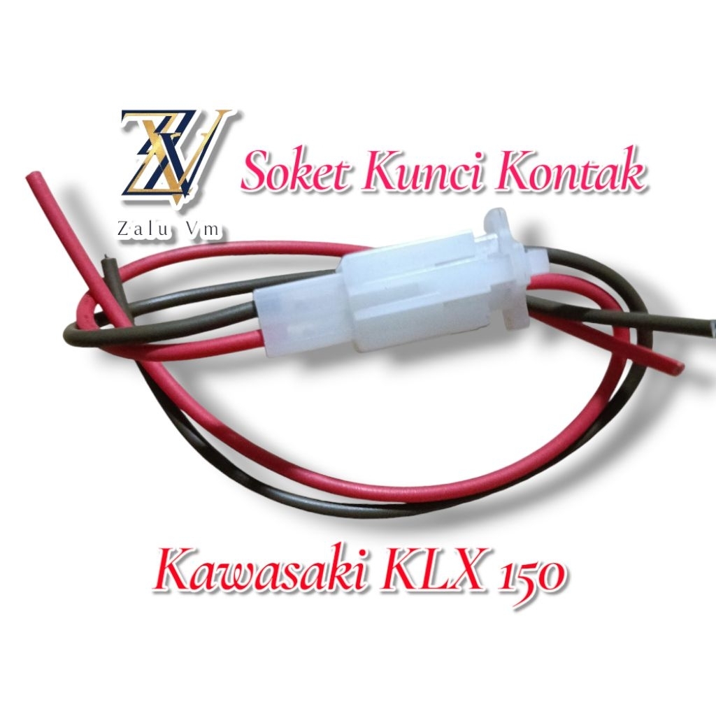 soket kunci kontak Kawasaki klx 150 kabel soket sambungan kunci kontak klx 150 pin 2 kabel male fema