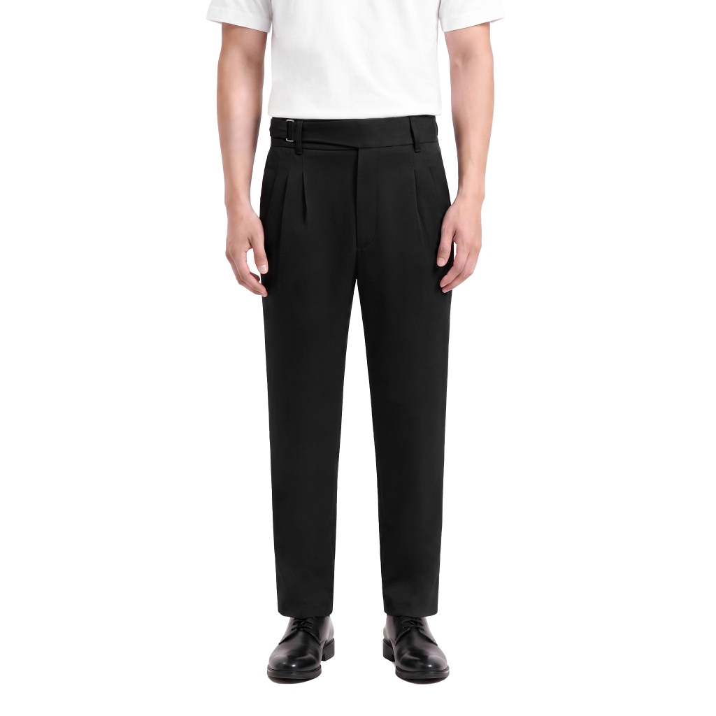 Ribsgold Celana Panjang Gurkha Pria | Celana Gurkha Pria Relax Black Hitam