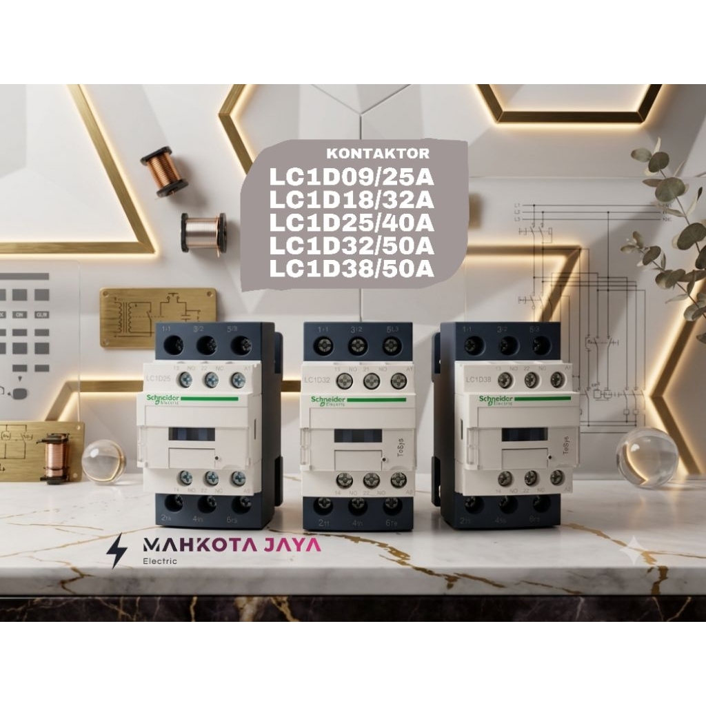KONTAKTOR SCH LC1D38/50A, LC1D32/50A, LC1D25/40A, LC1D18/32A, LC1D09/25A- 220V ORIGINAL