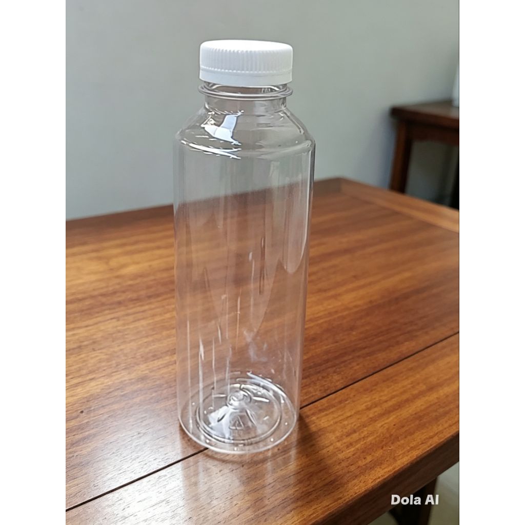 Botol Plastik Almond 250ml 1 bal (100pcs)- Tutup Segel, Bahan PET