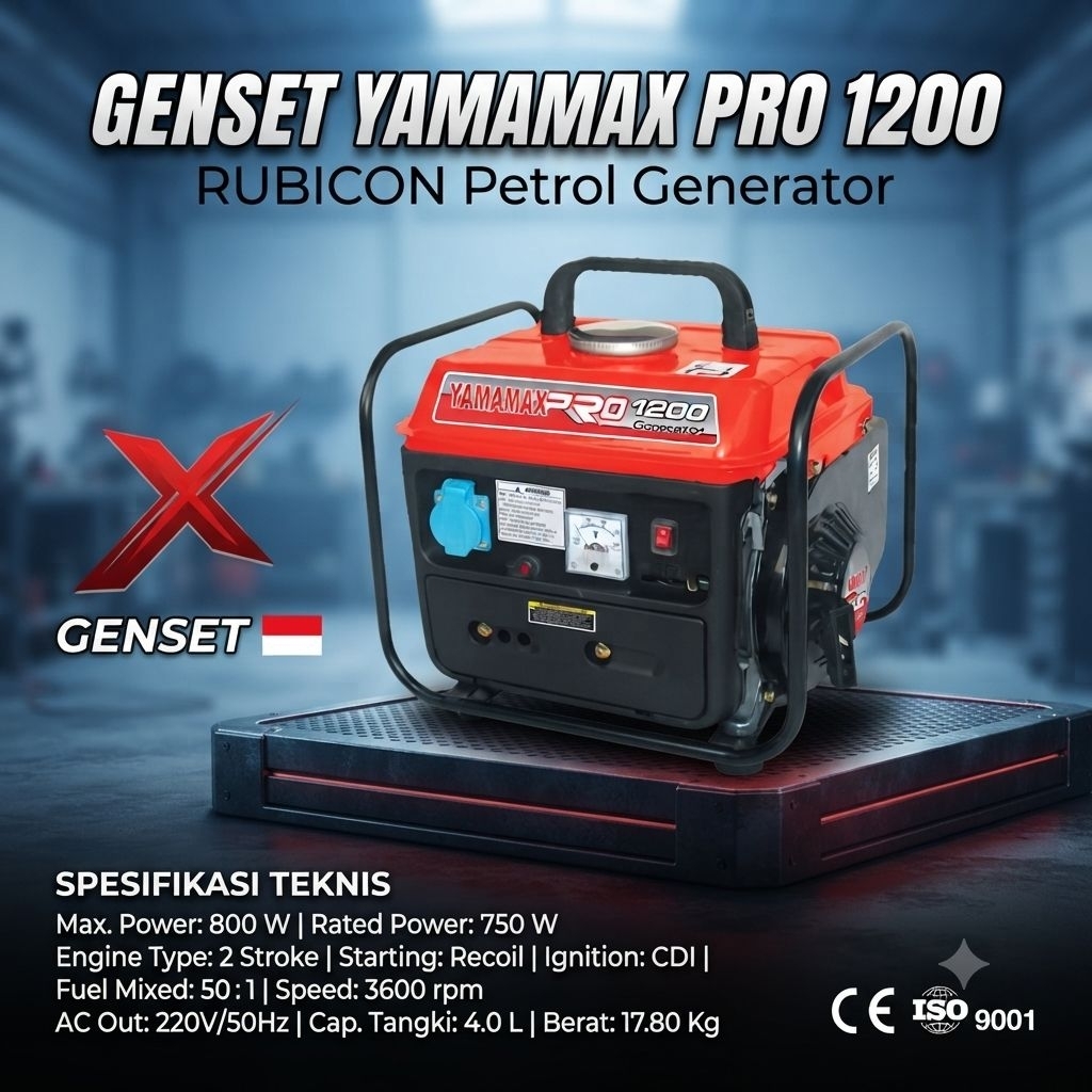 genset yamamax pro 1200 2 tak murah berkualitas