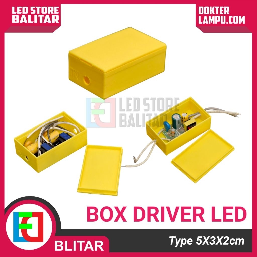 CASING BOX DRIVER LED TYPE 532 UNIVERSAL COCOK UNTUK WADAH DRIVER LAMPU LED DAN PENGECORAN DRIVER SI