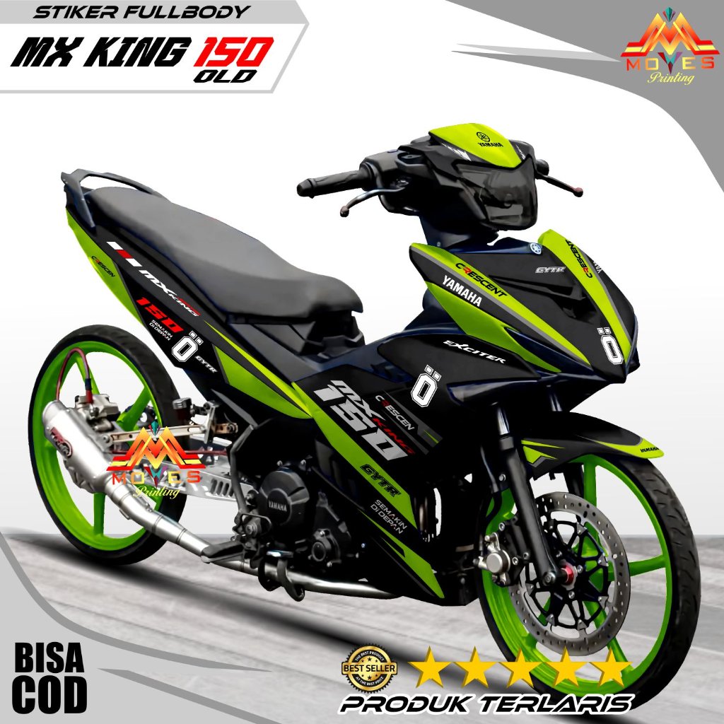 Terbaru ( Cod ) Decal MX KING LAMA Fullbody Racing Cutom Sticker Striping Decal Yamaha MX KING OLD, 