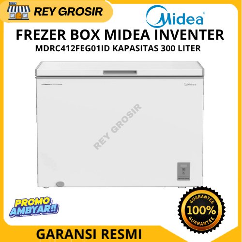 Freezer Box Midea Inventer MDRC412FEG01D Putih 300 Liter Garansi Resmi