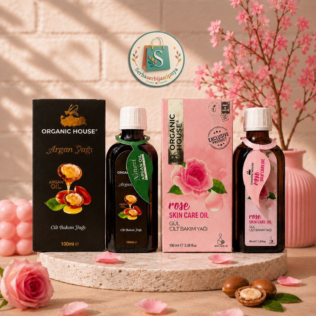 READY MINYAK ORGANIC HOUSE ROSE OIL & ARGAN OIL DARI MUNIRA ORIGINAL TURKEY/roseoil/arganoil/organic