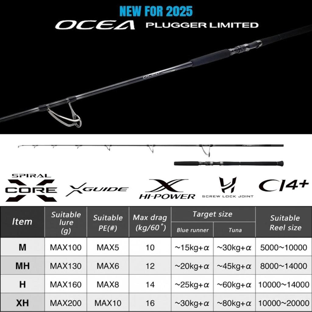 Rod Joran Popping Shimano Ocea Plugger Limited Model 2025