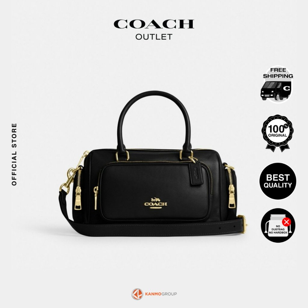 Coach Rowan Satchel Bag With Pockets - Tas Jinjing Wanita