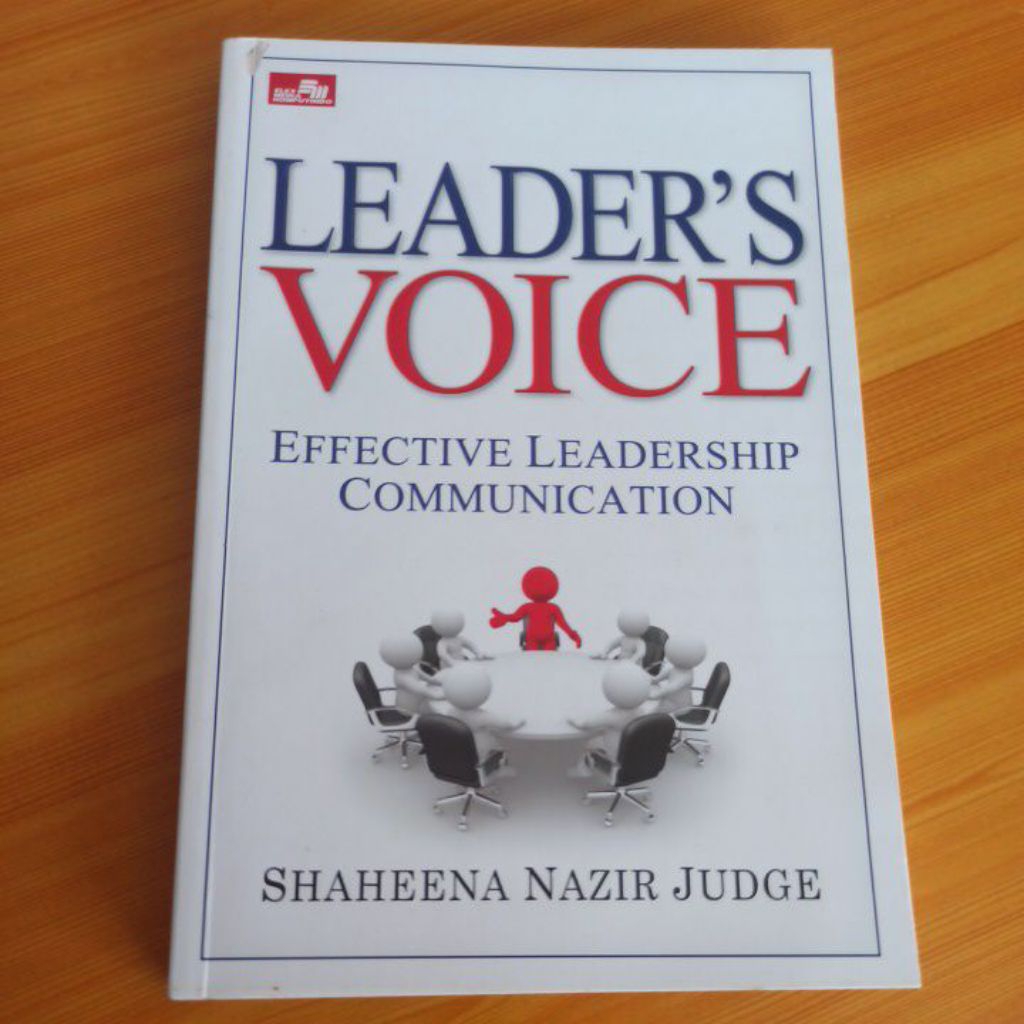 buku bekas original "Leader's Voice" effective leadership communication, karya Shaheena Nazir Judge
