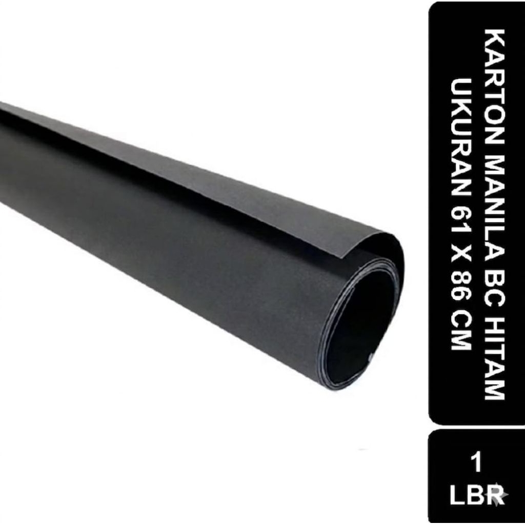 KARTON MANILA HITAM/KARTON HITAM (1 LEMBAR)