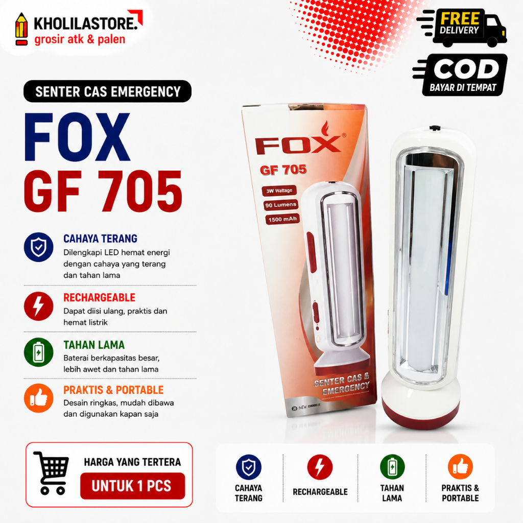 Senter Cas Emergency Fox GF 705
