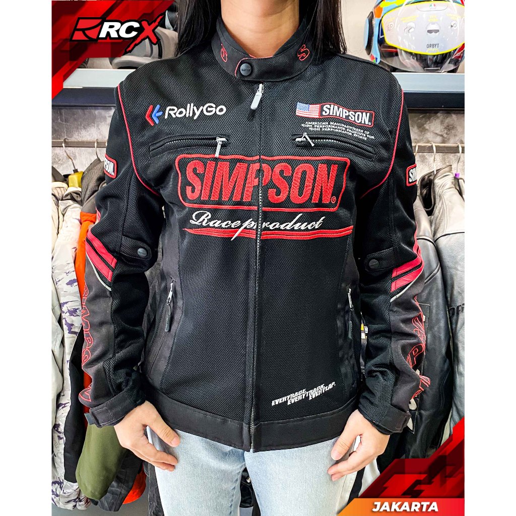 Jacket Simpson Rolly Go Women Black Red Original Second 2nd RCX