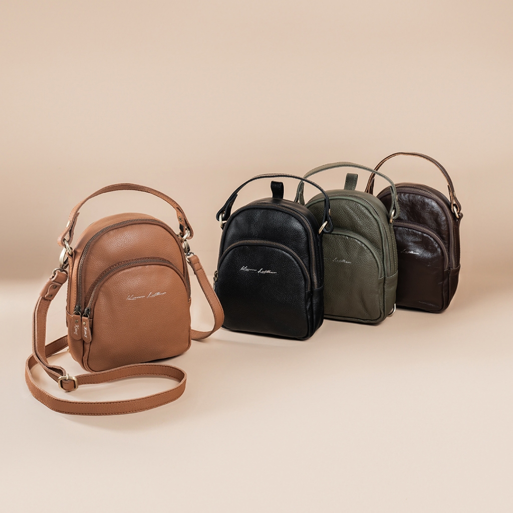 Tas Ransel Backpack Multifungsi Kulit Asli KIMMY - Kenes Leather