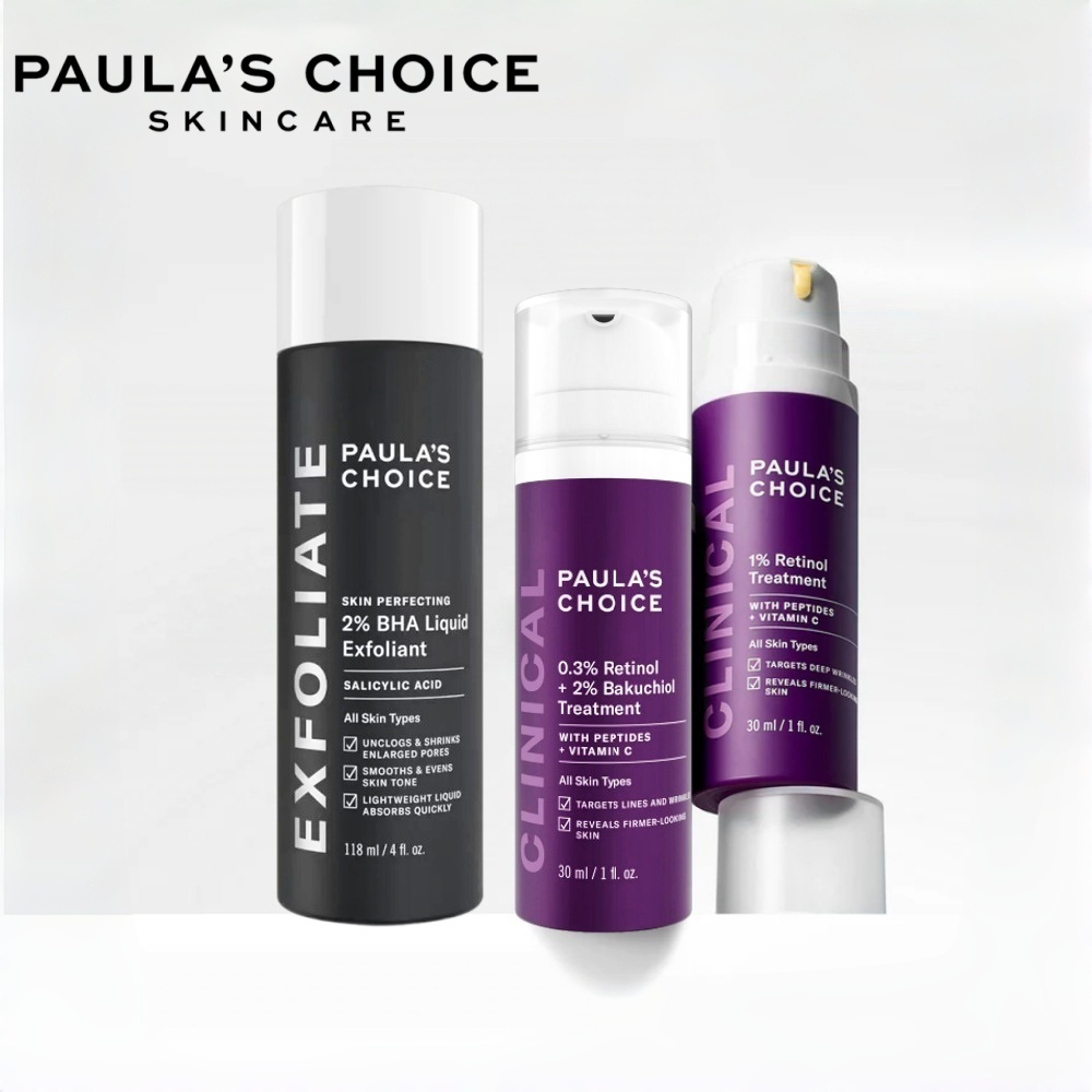 Paula's Choice CLINICAL 1% Retinol Treatment /  Clinical 0.3% Retinol + 2% Bakuchiol Treatment / Ski