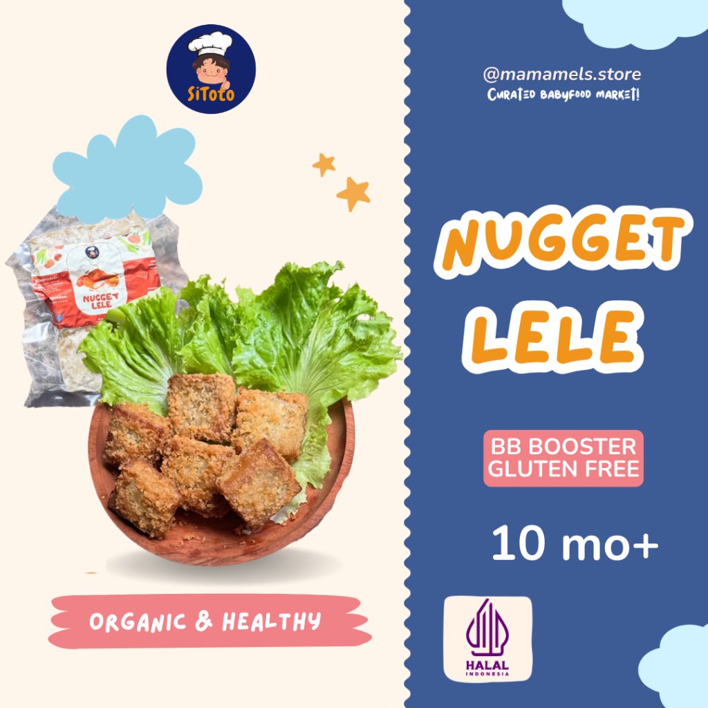 SITOTO NUGGET IKAN LELE (100gr) - Alami & Non MSG - Mamamels Store MPASI Jakarta