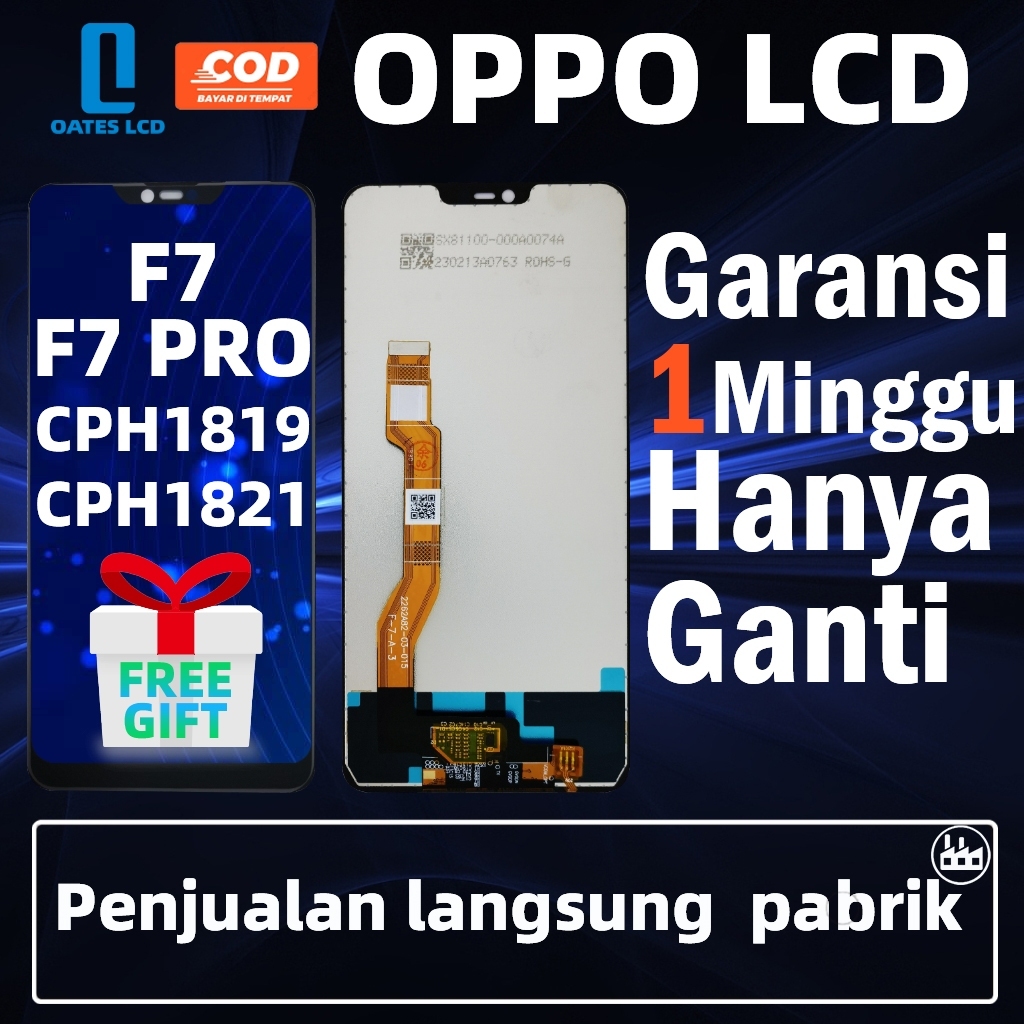 LCD OPPO F7 F7 PRO/CPH1819/CPH1821 UNIVERSAL FULLSET Touchscreen ORI LAYAR HP asli OG Crown Original