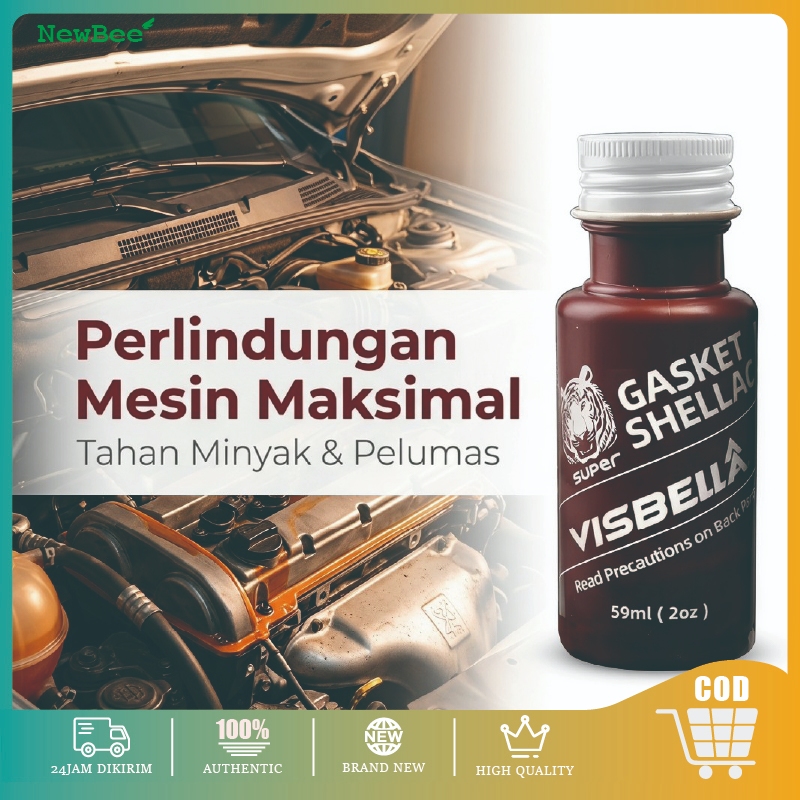 Gasket Shellac Cair Lem Kecap Original Lem Gasket Shellac Compound 59ML Lem Packing Original