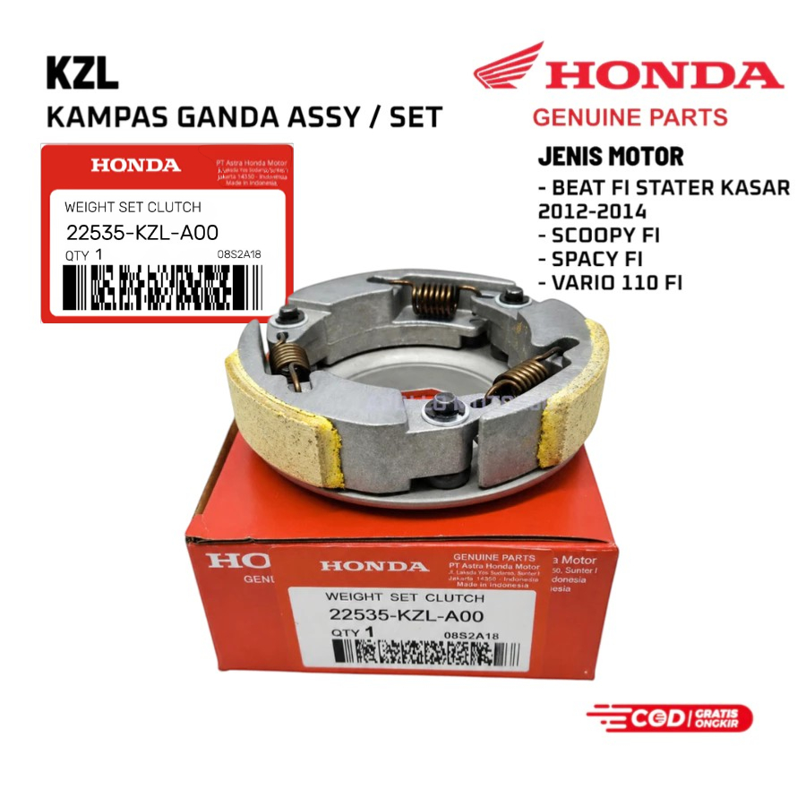 Kampas Ganda Assy / Set / Beat Fi Starter Kasar 2012 - 2014 / Scoopy Fi / Spacy Fi / Vario 110 Fi