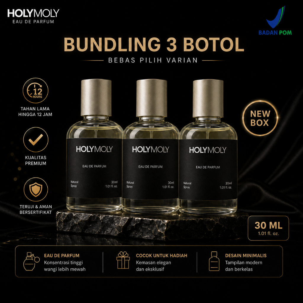 Holymoly Parfum Paket Bundling 3 PCS 30ML