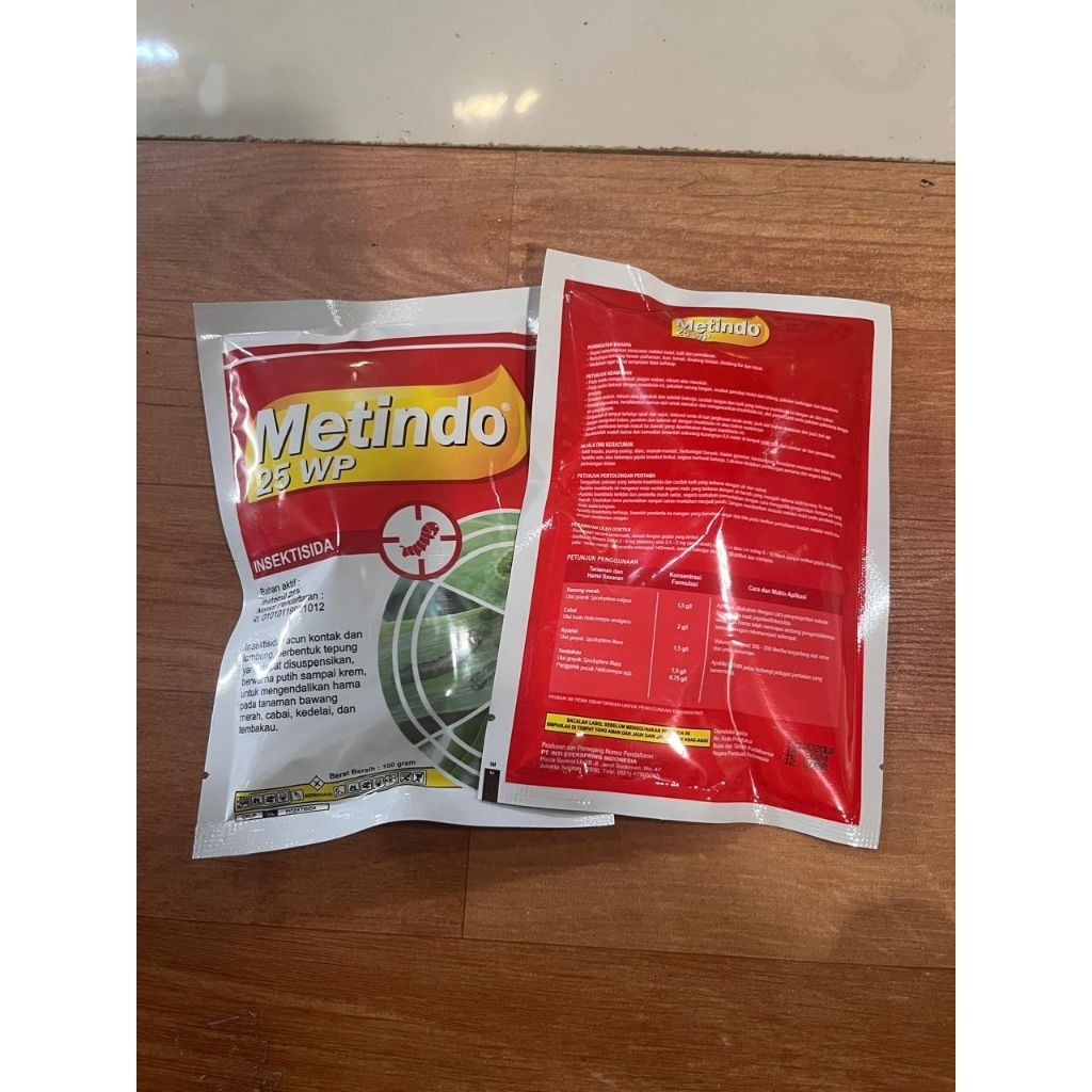 METINDO 25 WP 100 GRAM INSEKTISIDA / Metindo Insektisida