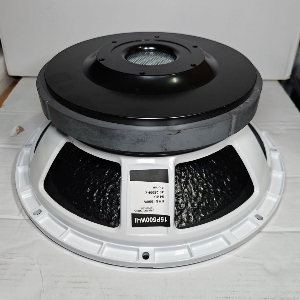 (PROMO FREE KAYU) Komponen Speaker / 15 Inch / RCF 15P500 WHITE / VC 4.5 IN / RCF 15 P500 / 96 dB - 