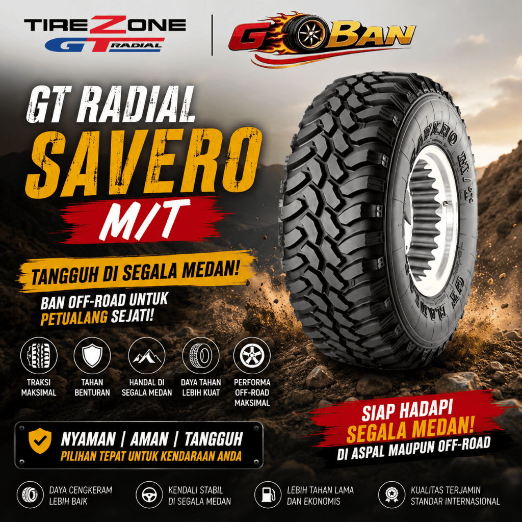 Ban Mobil GT Radial SAVERO MT 235/75 R15 Tubeless