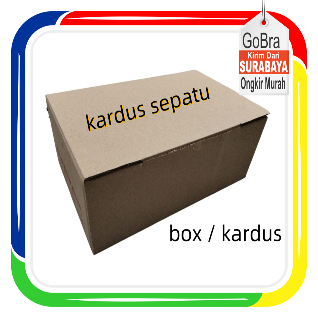 Gobra - Kardus Sepatu Kotak Sepatu Polos Karton Box Coklat Packing Sepatu Packing Sandal Kotak Sepat