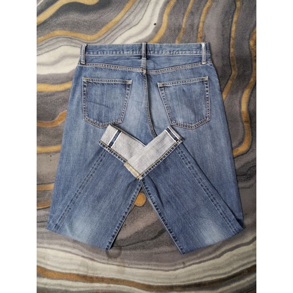 Celana Panjang Jeans Uniqlo Selvedge Denim Second Original