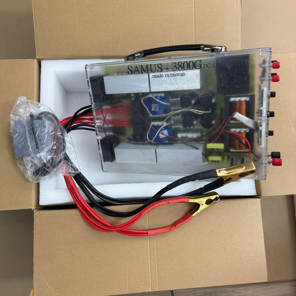 Ready SAMUS 3800G 42 FET impor 12V 18000W Inverter Ultrasonik Tampilan Digital Output super kuat