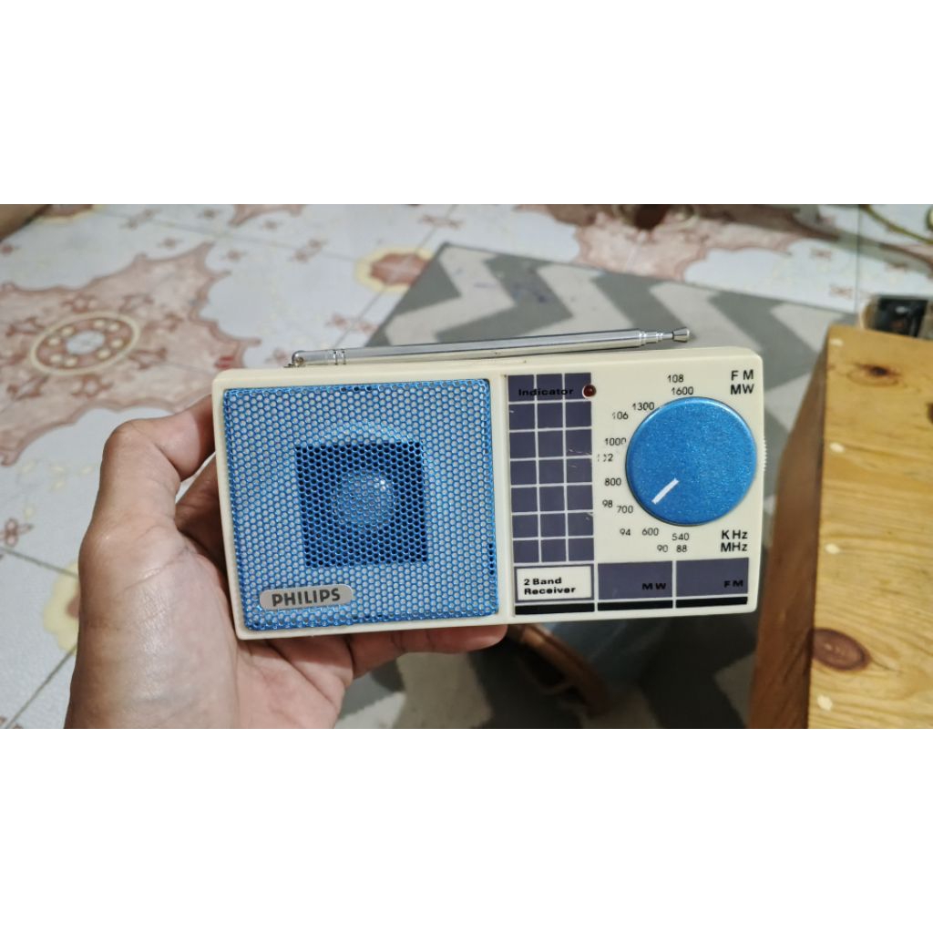 radio philips jadul mini fm mw