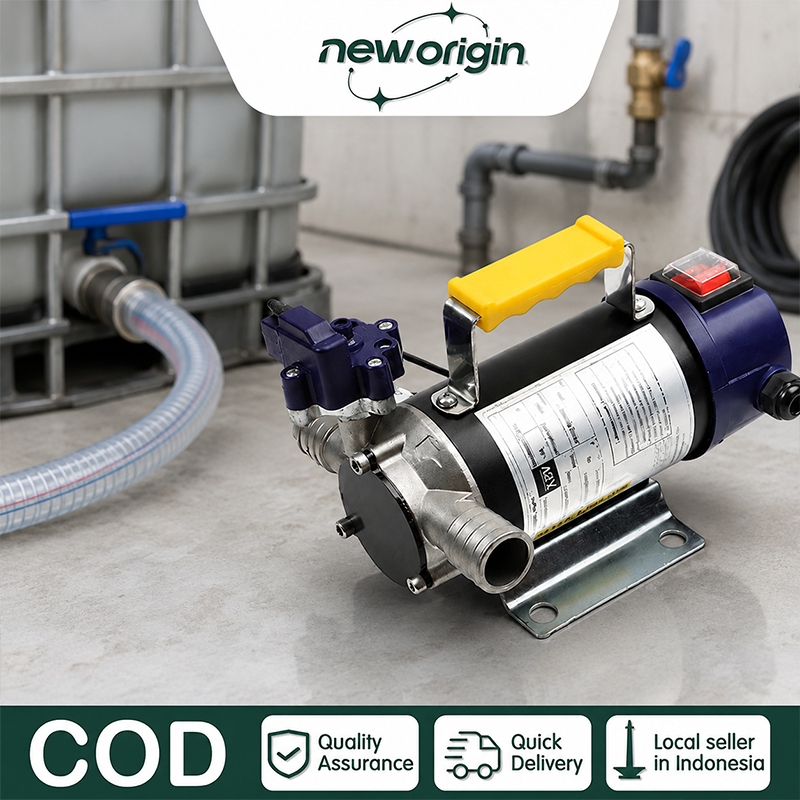 Pompa Minyak Stanlis DC 12Volt 24Volt 220Volt Solar Elektrik Diesel Transfer Oil Pump 45L/Min