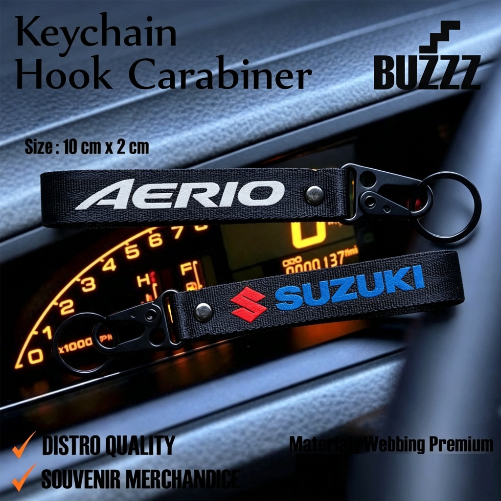 GANTUNGAN KUNCI AERIO - KEYCHAIN SUZUKI AERIO - KARABINER SUZUKI AERIO