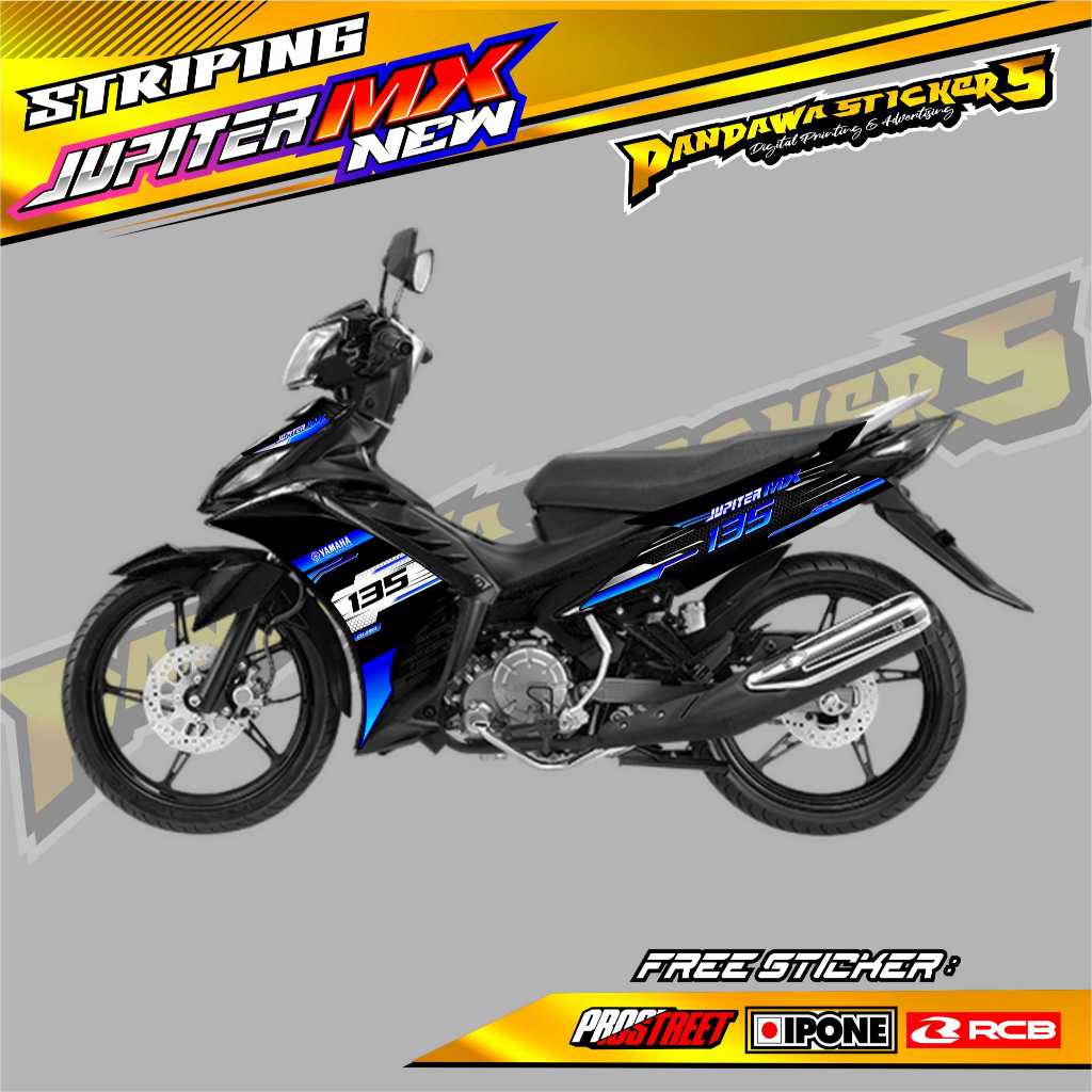 STRIPING VARIASI YAMAHA JUPITER MX NEW 135 / STICKER LIST MOTOR YAMAHA JUPITER MX BARU 135