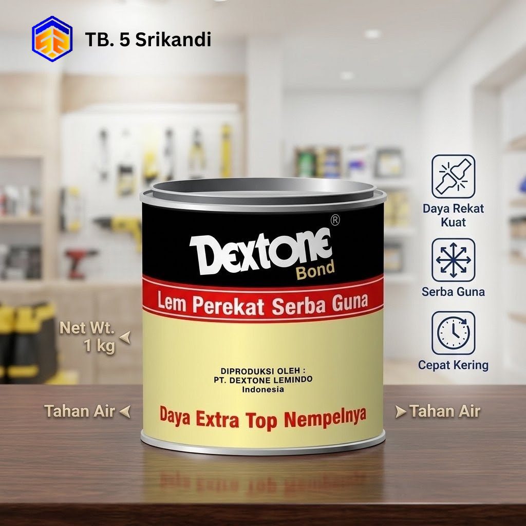 Lem Kuning / Lem Sepatu / Lem Sandal / Lem Tukang Sol / Lem Serbaguna Dextone 100 gram
