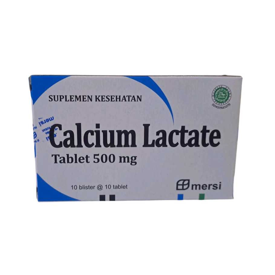 Calcium Lactate 100 Tablet - Suplemen Kalsium untuk Anak, Ibu Hamil, dan Lansia