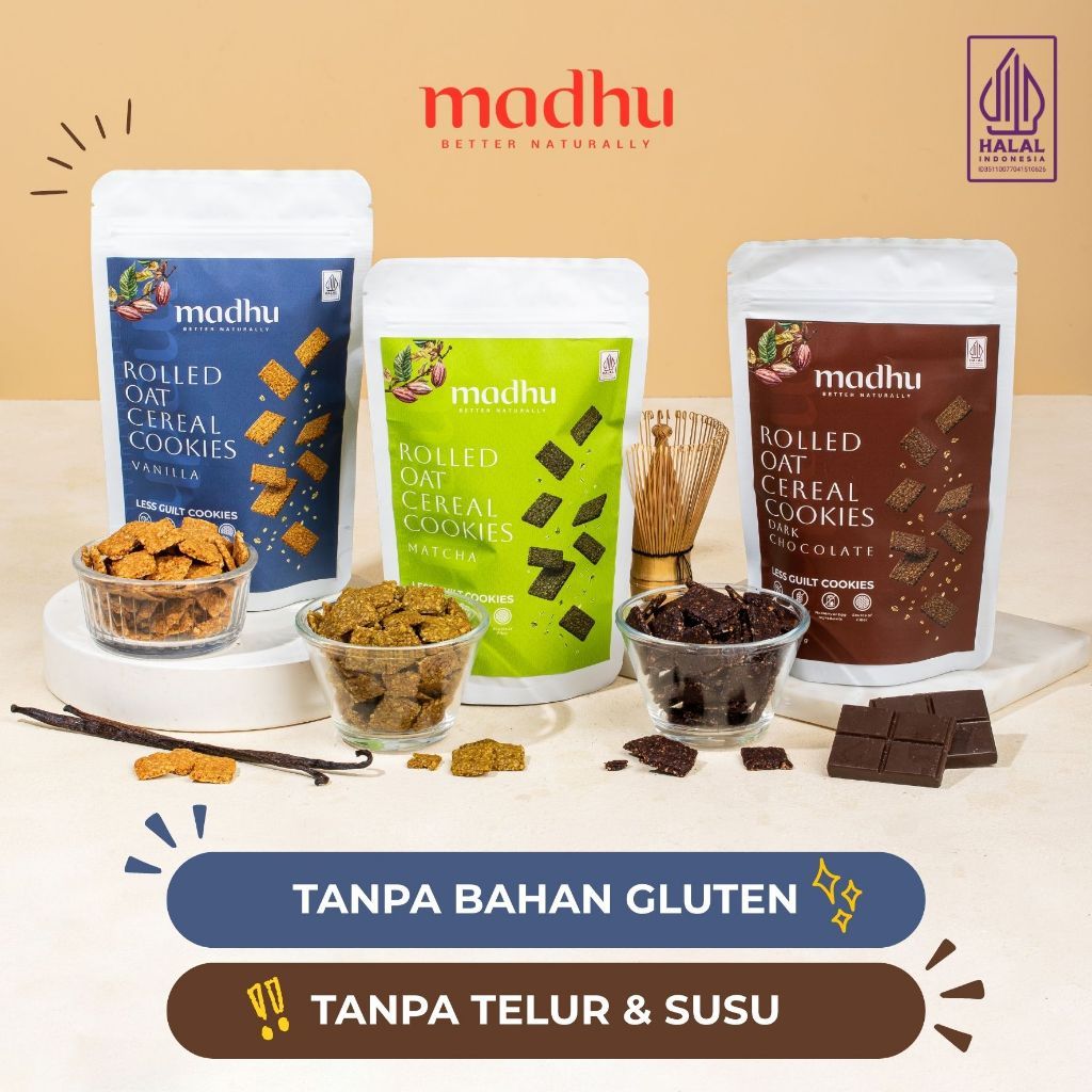 Madhu Bites - Cereal (Rolled Oat) Cookies - Halal