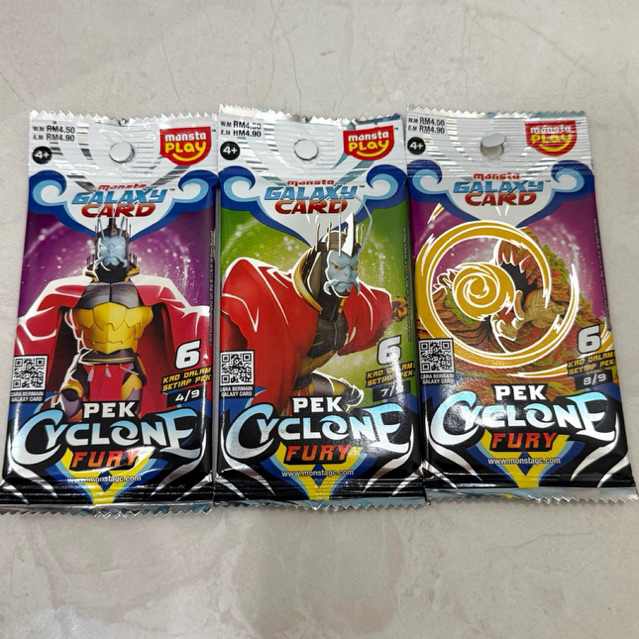 monsta galaxy card pek cyclone fury malaysia 100% original