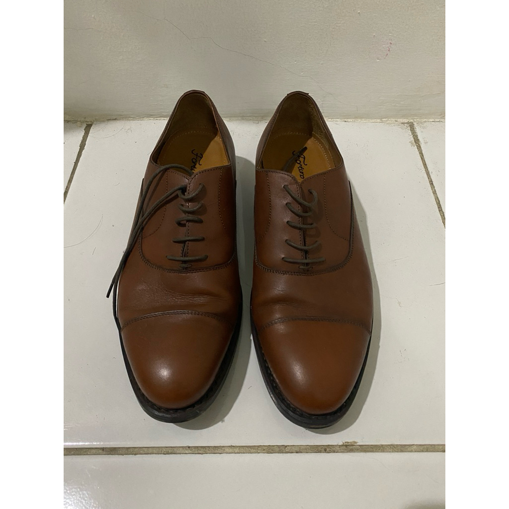 Fortuna Shoes Oxford Captoe Coklat