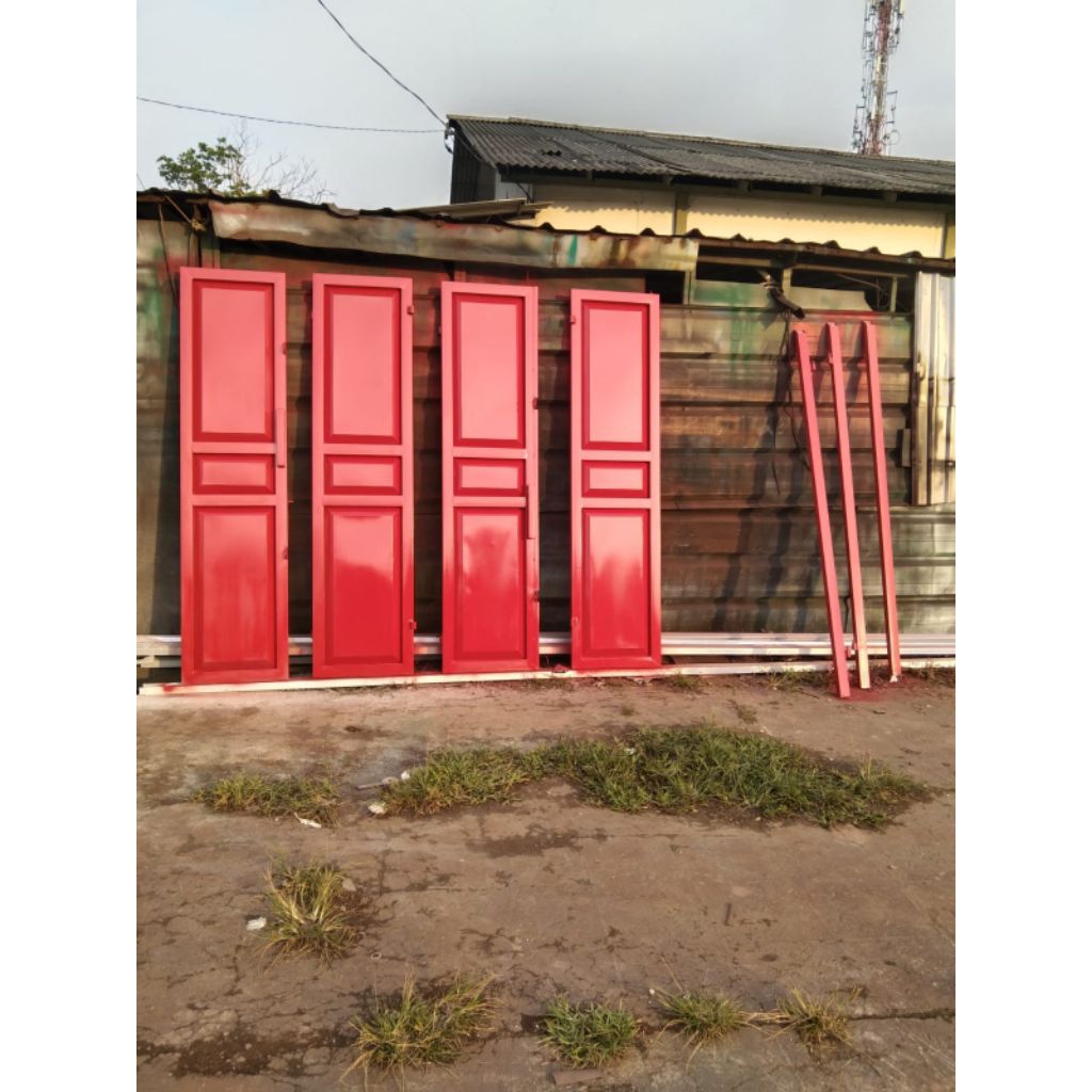 Rolling door folding gate pintu lipat galvanis