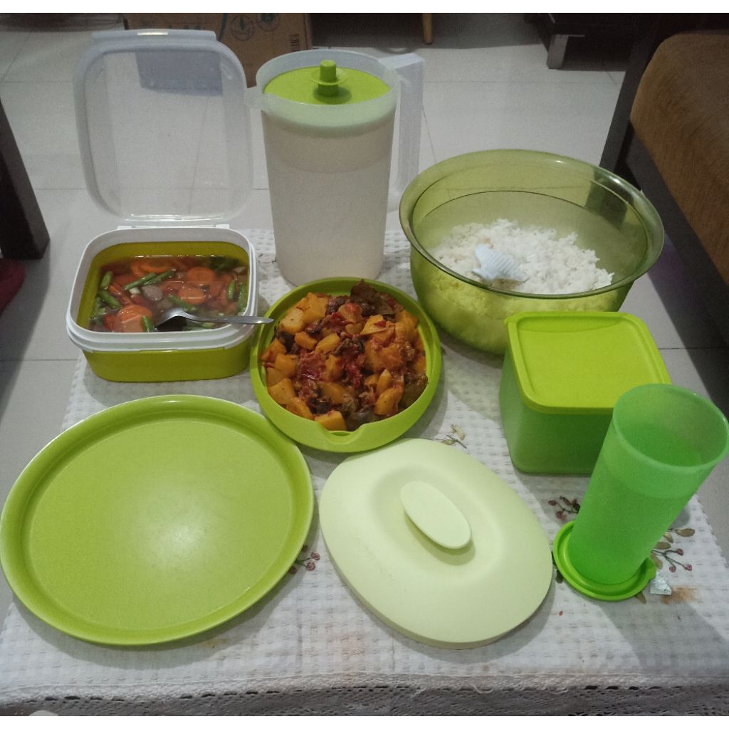Set Blossom Tupperware Preloved 6pcs