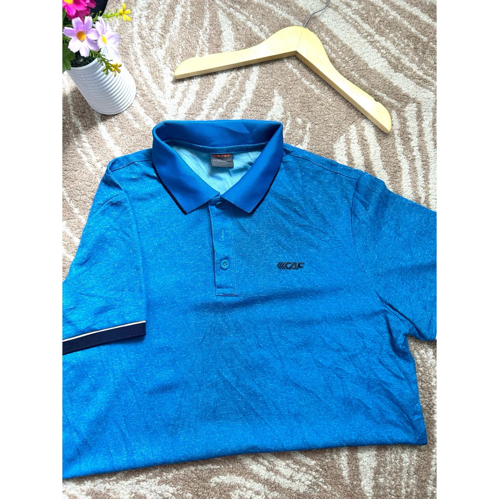 Polo Shirt kaos kerah pria Lecaf size L