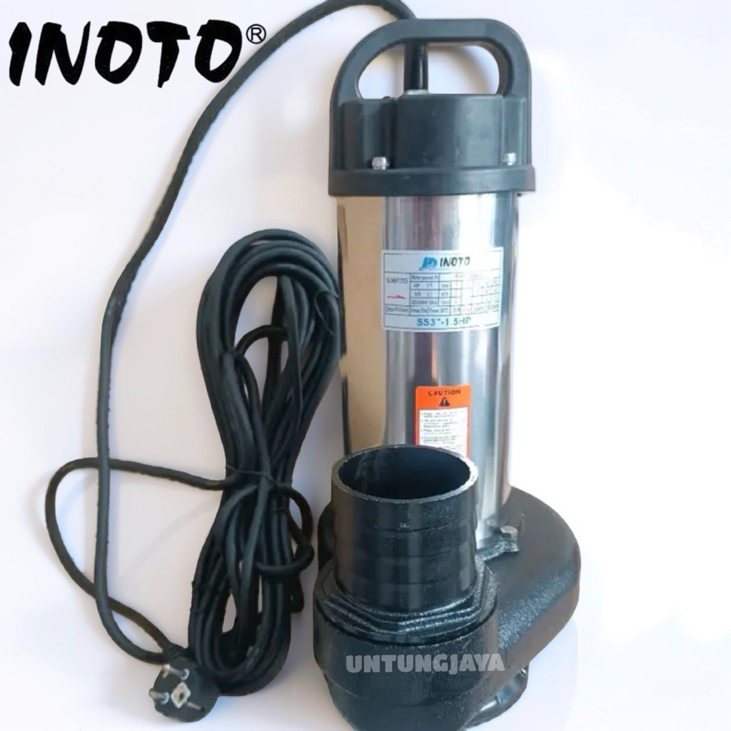 POMPA CELUP INOTO STAINLESS STEEL SS 3” 1,5 HP // POMPA SUBMERSIBLE INOTO SS 3INCH 1,5 HP // JUAL PO