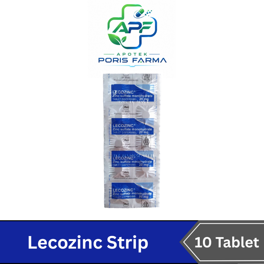 Lecozinc 20mg Isi 10 Tablet - Obat Diare Anak